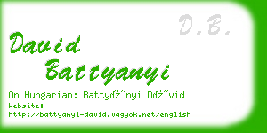 david battyanyi business card